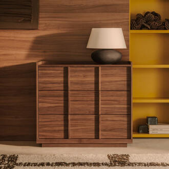 Kave Home Ladekast 'Onix' Notenfineer, 78 x 100cm