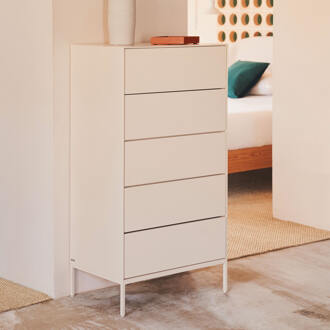 Kave Home Ladekast 'Vedrana' 114 x 60cm, kleur Wit - 114 cm