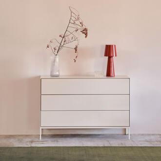 Kave Home Ladekast 'Vedrana' 75 x 110cm, kleur Wit - 110 x 75 cm