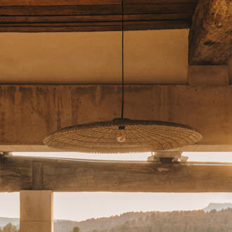 Kave Home Lampenkap 'Cruilles' Zeegras, Ø100cm Naturel