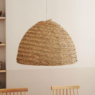 Kave Home Lampenkap 'Fonteta' Zeegras, Ø60cm Naturel - 60 cm