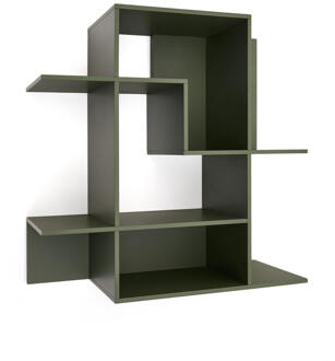 Kave Home Modulair Wandrek 'Ina' MDF, 80 x 80cm, kleur Donkergroen