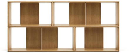 Kave Home Modulair Wandrek 'Litto' Eiken, 76 x 168 cm