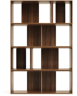 Kave Home Modulair Wandrek 'Litto' Walnoot, 152 x 101cm