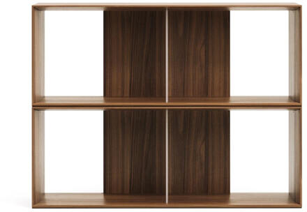 Kave Home Modulair Wandrek 'Litto' Walnoot, 76 x 101cm