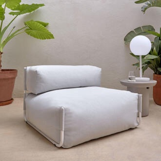 Kave Home Modulaire Outdoor Bank 'Square' kleur Lichtgrijs