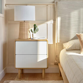 Kave Home Nachtkastje 'Anielle' Essen, 50 x 45cm Naturel