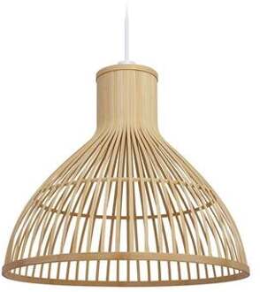 Kave Home Nathaya bamboe plafondlampekap met een natuurlijke Bruin