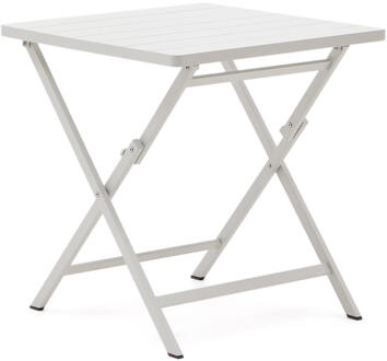 Kave Home Opvouwbare Bistrotafel 'Torreta' 70 x 70cm, kleur Wit