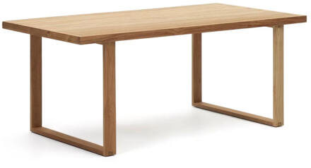 Kave Home Outdoor Eettafel 'Canadell' Teakhout, 180 x 90cm - 180 x 90 cm