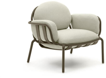 Kave Home Outdoor Fauteuil 'Joncols' kleur Beige Beige/Groen