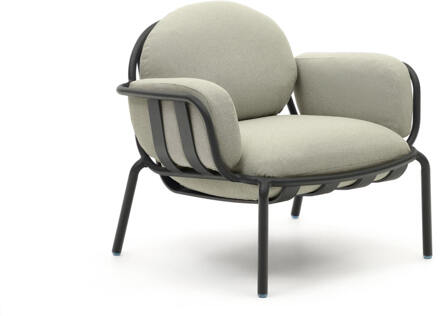 Kave Home Outdoor Fauteuil 'Joncols' kleur Beige/Grijs Beige/Antraciet