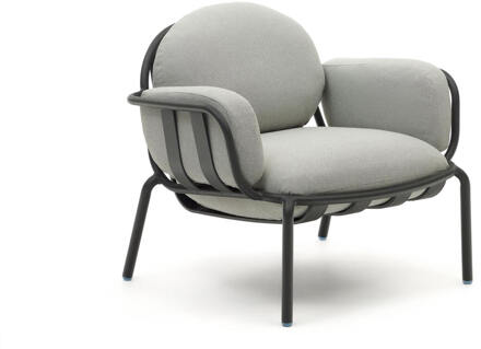 Kave Home Outdoor Fauteuil 'Joncols' kleur Grijs Grijs/Antraciet
