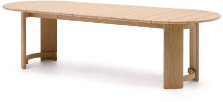 Kave Home Ovale Eettafel 'Xoriguer' Eucalyptushout, 280 x 110cm Naturel