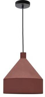 Kave Home Peralta plafondlamp in metaal met terractotta geschilderde Rood