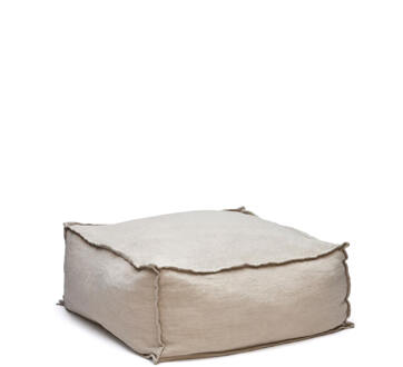Kave Home Poef 'Forallac' Linnen, 50 x 50cm