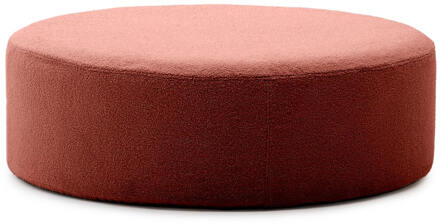 Kave Home Poef 'Kaeli' Bouclé, 120cm, kleur Terracotta