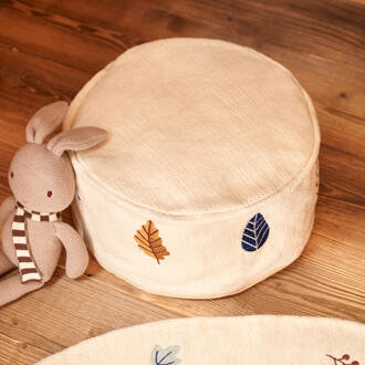 Kave Home Poef 'Yanil' 40cm, kleur Wit