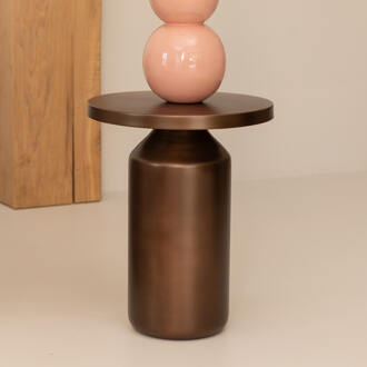 Kave Home Ronde Bijzettafel 'Malya' 40.5cm, kleur Koper