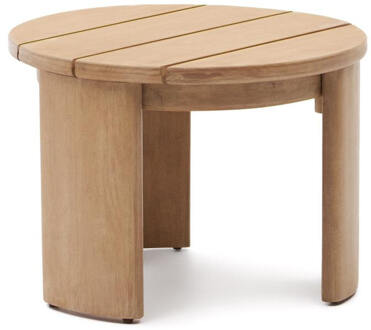 Kave Home Ronde Bijzettafel 'Xoriguer' Eucalyptushout, 43 cm hoog Naturel