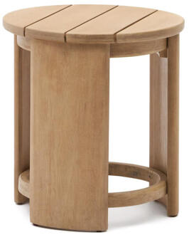 Kave Home Ronde Bijzettafel 'Xoriguer' Eucalyptushout, 60cm hoog Naturel - 60 cm
