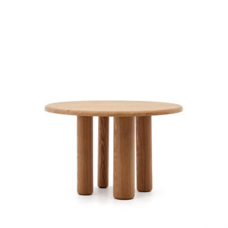 Kave Home Ronde Eettafel 'Mailen' Essenhout, 120cm, kleur Naturel - 120 cm