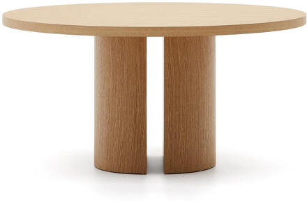 Kave Home Ronde Eettafel 'Nealy' Eikenfineer, 150cm - 150 cm