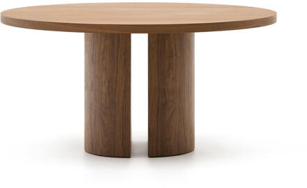 Kave Home Ronde Eettafel 'Nealy' Walnootfineer, 150cm