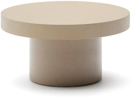Kave Home Ronde Salontafel 'Aiguablava' Beton, 90cm, kleur Beige - 90 cm