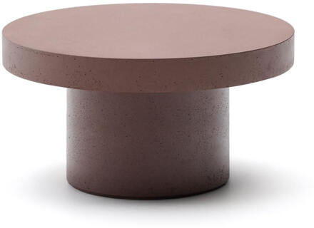 Kave Home Ronde Salontafel 'Aiguablava' Beton, 90cm, kleur Terracotta - 90 cm
