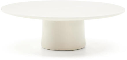 Kave Home Ronde Salontafel 'Albanella' Cement, 110cm, kleur Wit - 110 cm