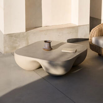 Kave Home Salontafel 'Colba' Polystone, 100 x 100cm Beige