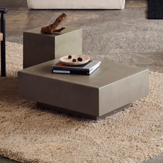 Kave Home Salontafel 'Rustella' Cement, 80 x 60cm Grijs