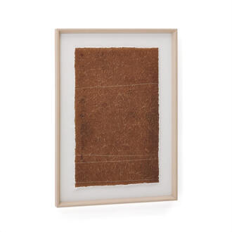 Kave Home Schilderij 'Durkan' 70 x 50cm, kleur Donkerrood