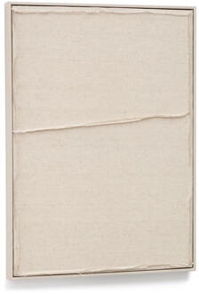 Kave Home Schilderij 'Maha' 72 x 52cm, kleur Beige Wit - 72 cm