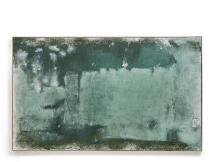 Kave Home Schilderij 'Selnar' XXL, 122 x 202cm, kleur Groen Donkergroen