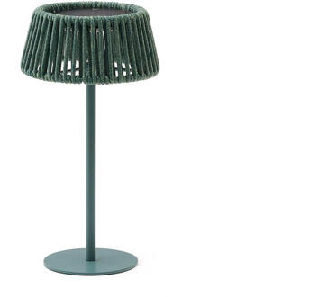 Kave Home Tafellamp 'Aldet' Op zonne-energie, kleur Turquoise
