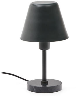 Kave Home Tafellamp 'Calina' Marmer en metaal, 32cm Zwart