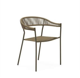 Kave Home Tuinstoel 'Futadera' Geweven touw, kleur Groen