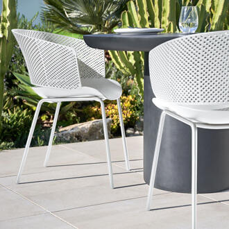 Kave Home Tuinstoel 'Yeray' kleur Wit