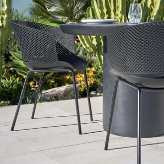 Kave Home Tuinstoel 'Yeray' kleur Zwart