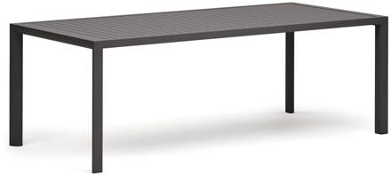 Kave Home Tuintafel 'Culip' 220 x 100cm, kleur Donkergrijs - 220 x 100 cm