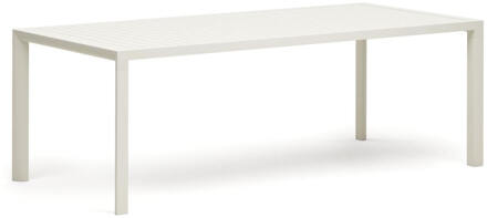Kave Home Tuintafel 'Culip' 220 x 100cm, kleur Wit - 220 x 100 cm
