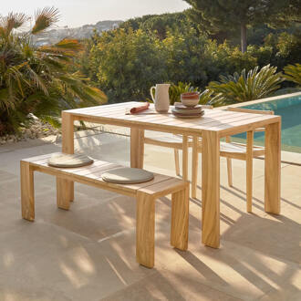 Kave Home Tuintafel 'Victoire' Teakhout, 200 x 100cm - 200 x 100 cm