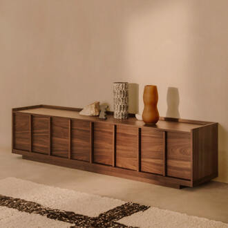 Kave Home TV-meubel 'Onix' Notenfineer, 200cm