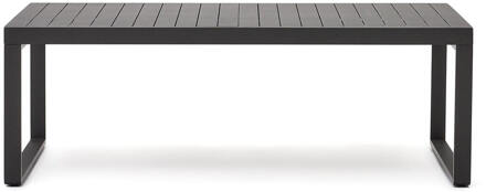 Kave Home Uitschuifbare Eettafel 'Galdana' 220/340 x 100cm, kleur Donkergrijs