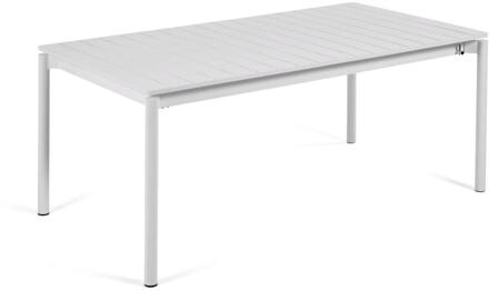 Kave Home Uitschuifbare Tuintafel 'Zaltana' 180 - 240 x 100cm, kleur Lichtgrijs - 180-240 x 100 cm