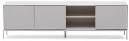 Kave Home Vedrana-TV-meubel met 3 deuren witgelakt MDF 195 x 55 cm