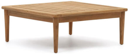 Kave Home Vierkante Salontafel 'Portitxol' Teakhout, 80 x 80cm