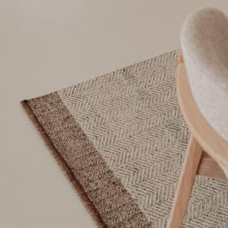 Kave Home Vloerkleed 'Nifelia' 160 x 230cm, kleur Beige - 160 x 230 cm